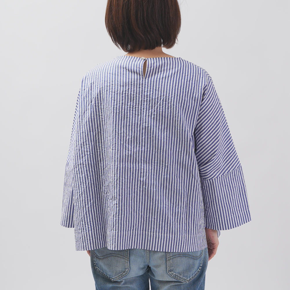 [Vérifiez et bande (vérifiez et bande)] D -Liline Pullover "Sunny Days Stripe / Sunny Days Check"