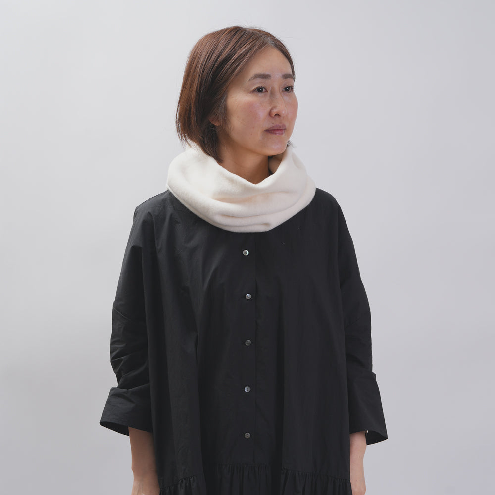 [Check & Stripe (Check & Stripe)] Silk -Fleece Necker Warmer