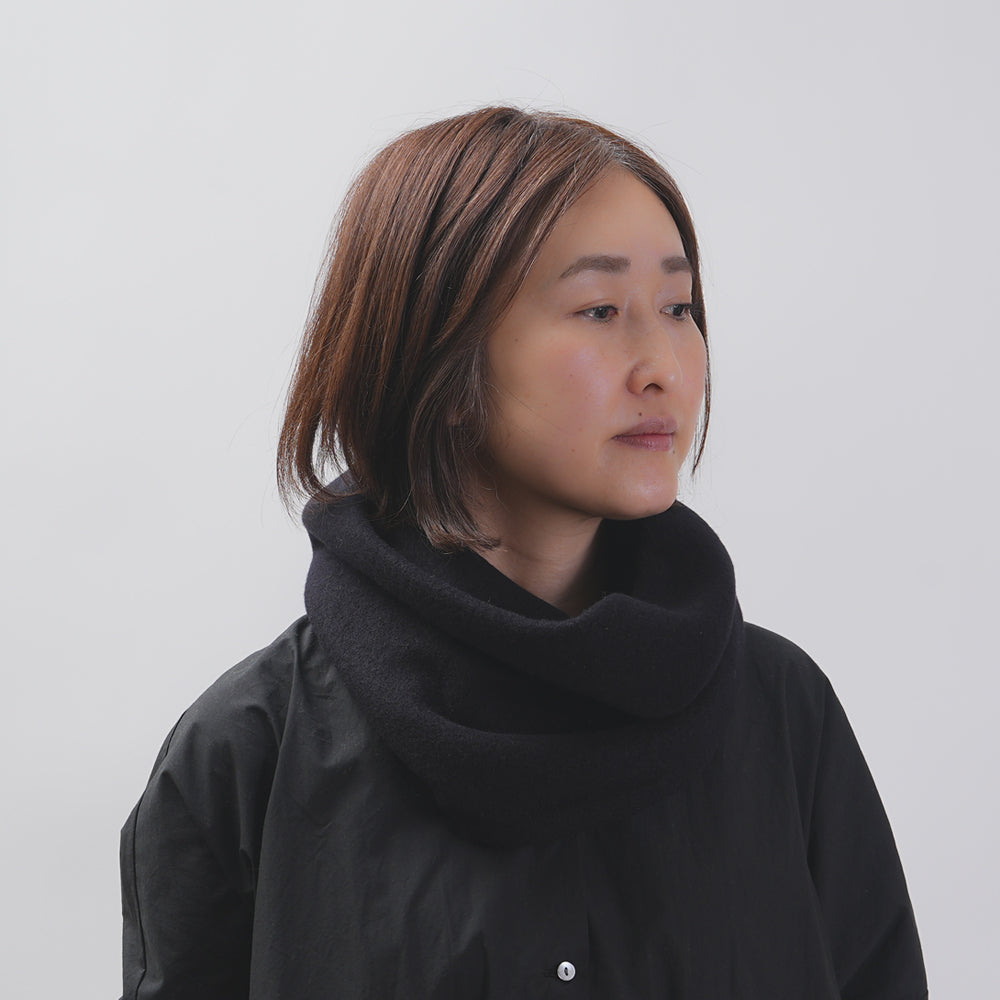 [Check & Stripe (Check & Stripe)] Silk -Fleece Necker Warmer