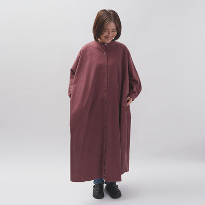 【CHECK&STRIPE(チェック&ストライプ)】ドルマンスリーブのワンピース「フレンチコーデュロイ」　