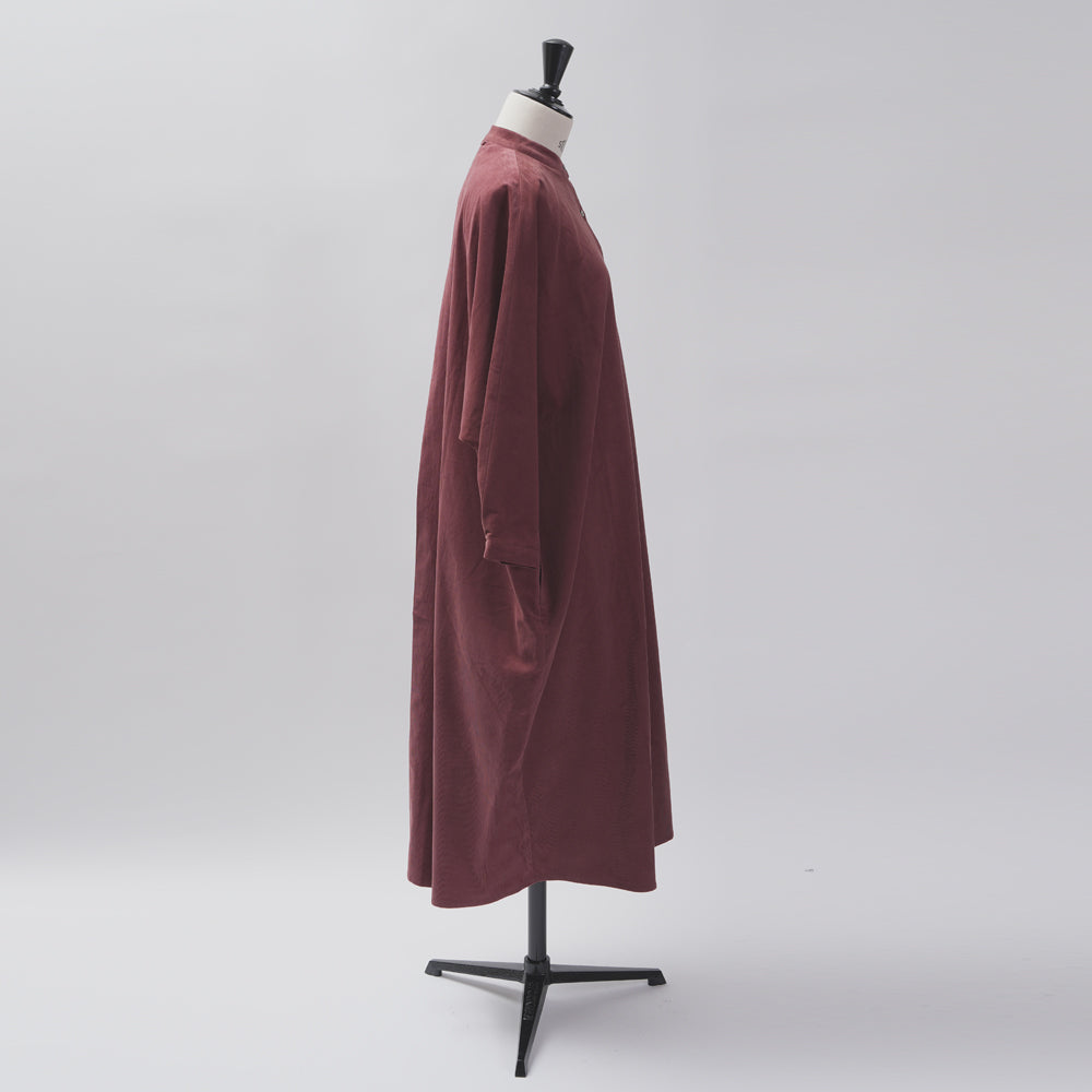 【CHECK&STRIPE(チェック&ストライプ)】ドルマンスリーブのワンピース「フレンチコーデュロイ」　