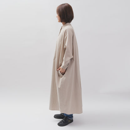 【CHECK&STRIPE(チェック&ストライプ)】ドルマンスリーブのワンピース「フレンチコーデュロイ」　