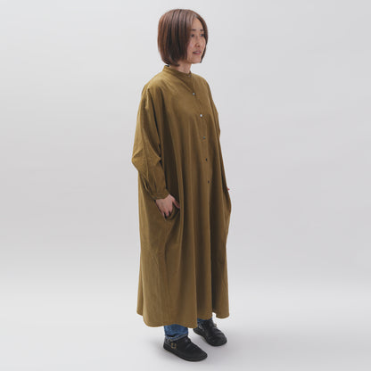 【CHECK&STRIPE(チェック&ストライプ)】ドルマンスリーブのワンピース「フレンチコーデュロイ」　