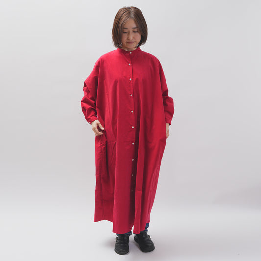 [CHECK & STRIPE (check & stripe)] Dolman sleeve dress "French corduroy"