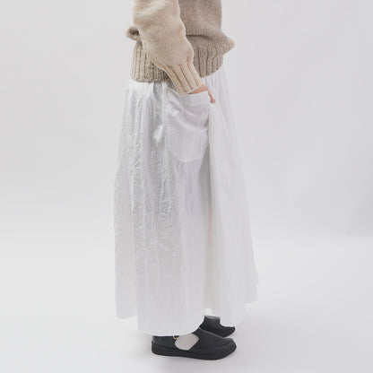 【CHECK&STRIPE(チェック&ストライプ)】ギャザースカート「sunny daysコットン」
