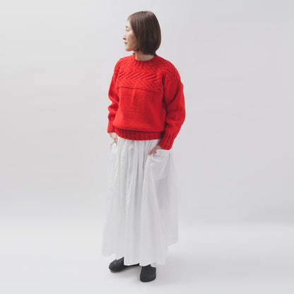【CHECK&STRIPE(チェック&ストライプ)】ギャザースカート「sunny daysコットン」
