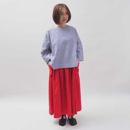 【CHECK&STRIPE(チェック&ストライプ)】ギャザースカート「sunny daysコットン」