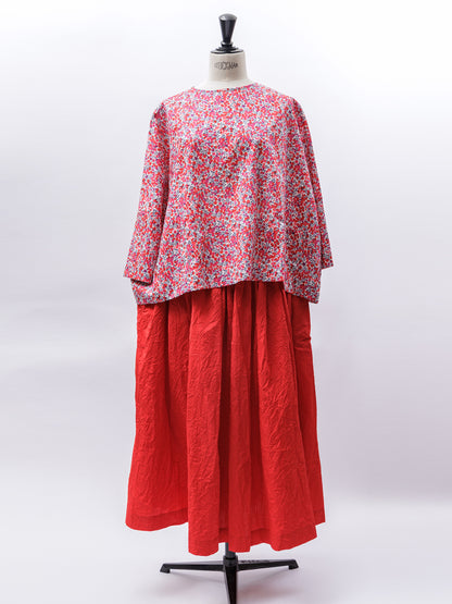 [Check & Stripe (Check & Stripe)] Recogida la falda "Sunny Days Cotton"
