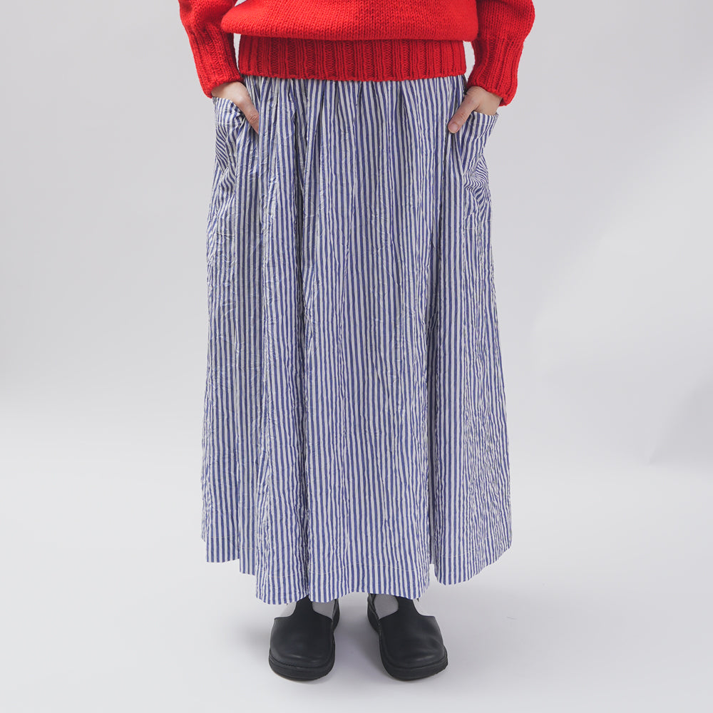 [CHECK & STRIPE (check & striped)] Three Haragi gather skirts "Sunny Days Stripe / Sunny Days Check"