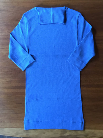 【homspun (ホームスパン) 】40／1丸胴テレコ　ハイネック半袖PO