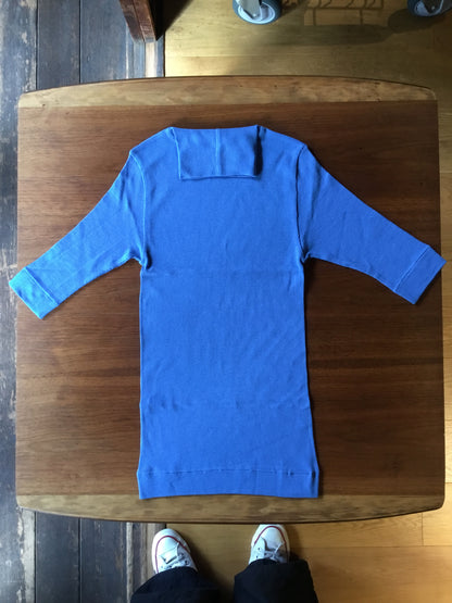 【homspun (ホームスパン) 】40／1丸胴テレコ　ハイネック半袖PO