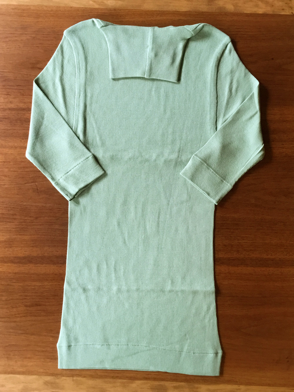 【homspun (ホームスパン) 】40／1丸胴テレコ　ハイネック半袖PO