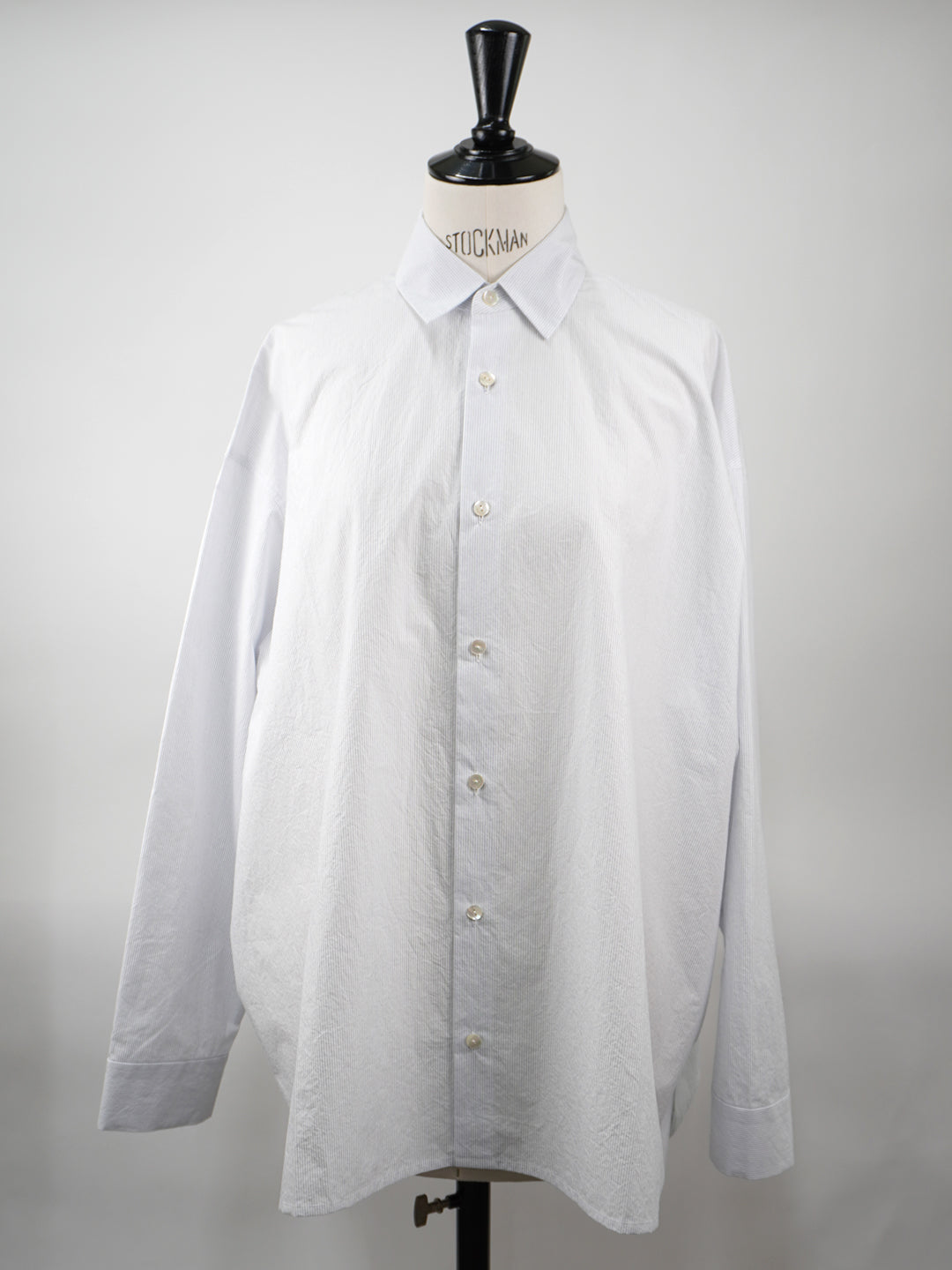 【CHECK&STRIPE(チェック&ストライプ)】ビックシャツ コットンパピエストライプ