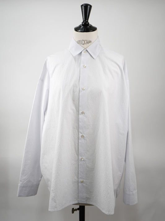 【CHECK&STRIPE(チェック&ストライプ)】ビックシャツ コットンパピエストライプ