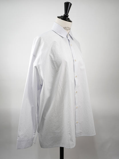 【CHECK&STRIPE(チェック&ストライプ)】ビックシャツ コットンパピエストライプ