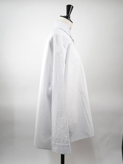 【CHECK&STRIPE(チェック&ストライプ)】ビックシャツ コットンパピエストライプ