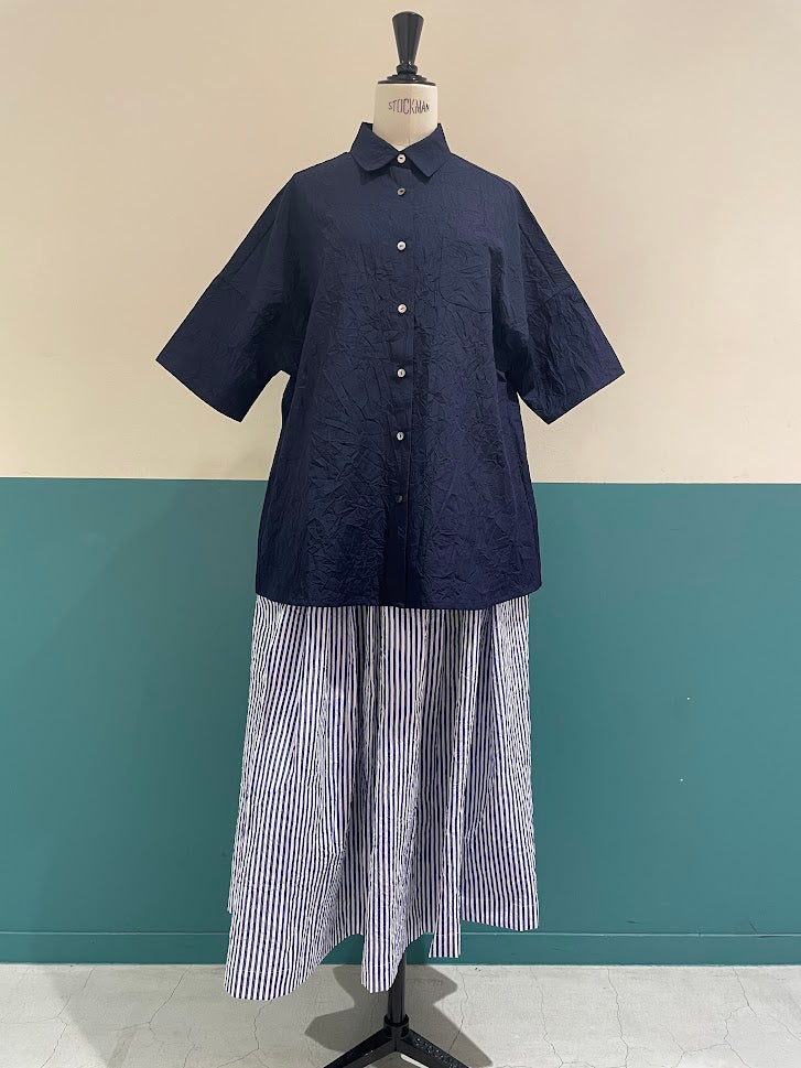 【CHECK&STRIPE(チェック&ストライプ)】半袖シャツ sunny daysコットン