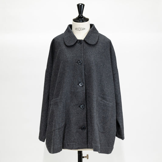 【CHECK&STRIPE(チェック&ストライプ)】ブリティッシュコート 「薄手カシミヤ混ウール」