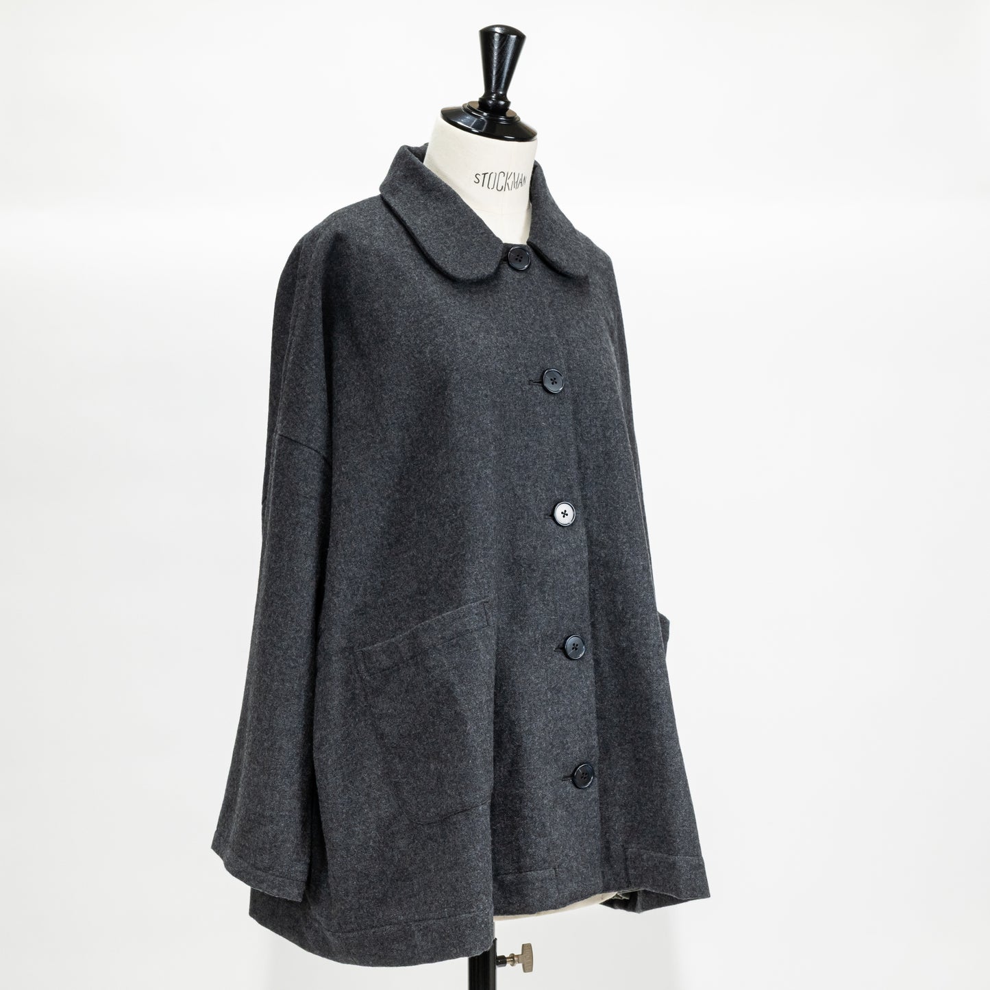 【CHECK&STRIPE(チェック&ストライプ)】ブリティッシュコート 「薄手カシミヤ混ウール」
