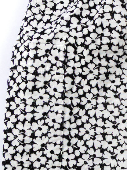 【CHECK&STRIPE(チェック&ストライプ)】ギャザーロングキュロット marie flower petite