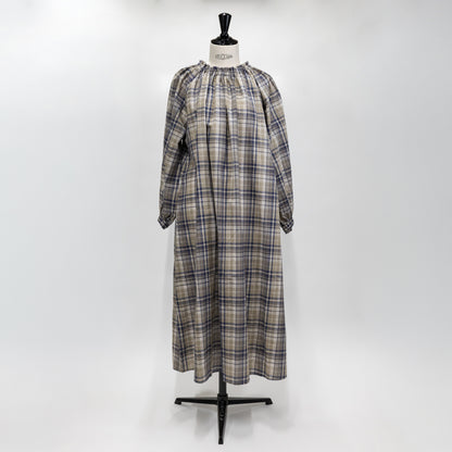 【CHECK&STRIPE(チェック&ストライプ)】ラグランスリーブワンピース CL マドラスチェック
