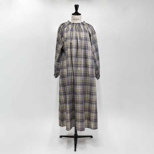 【CHECK&STRIPE(チェック&ストライプ)】ラグランスリーブワンピース CL マドラスチェック