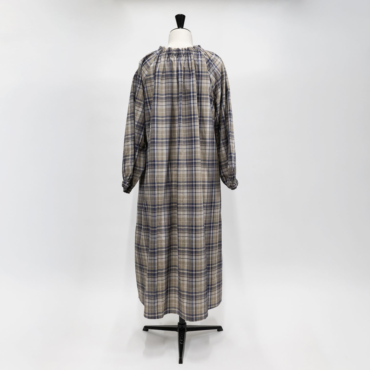 【CHECK&STRIPE(チェック&ストライプ)】ラグランスリーブワンピース CL マドラスチェック