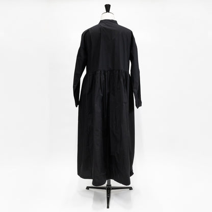 【CHECK&STRIPE(チェック&ストライプ)】スタンドカラーワンピース 「コットンパピエ」