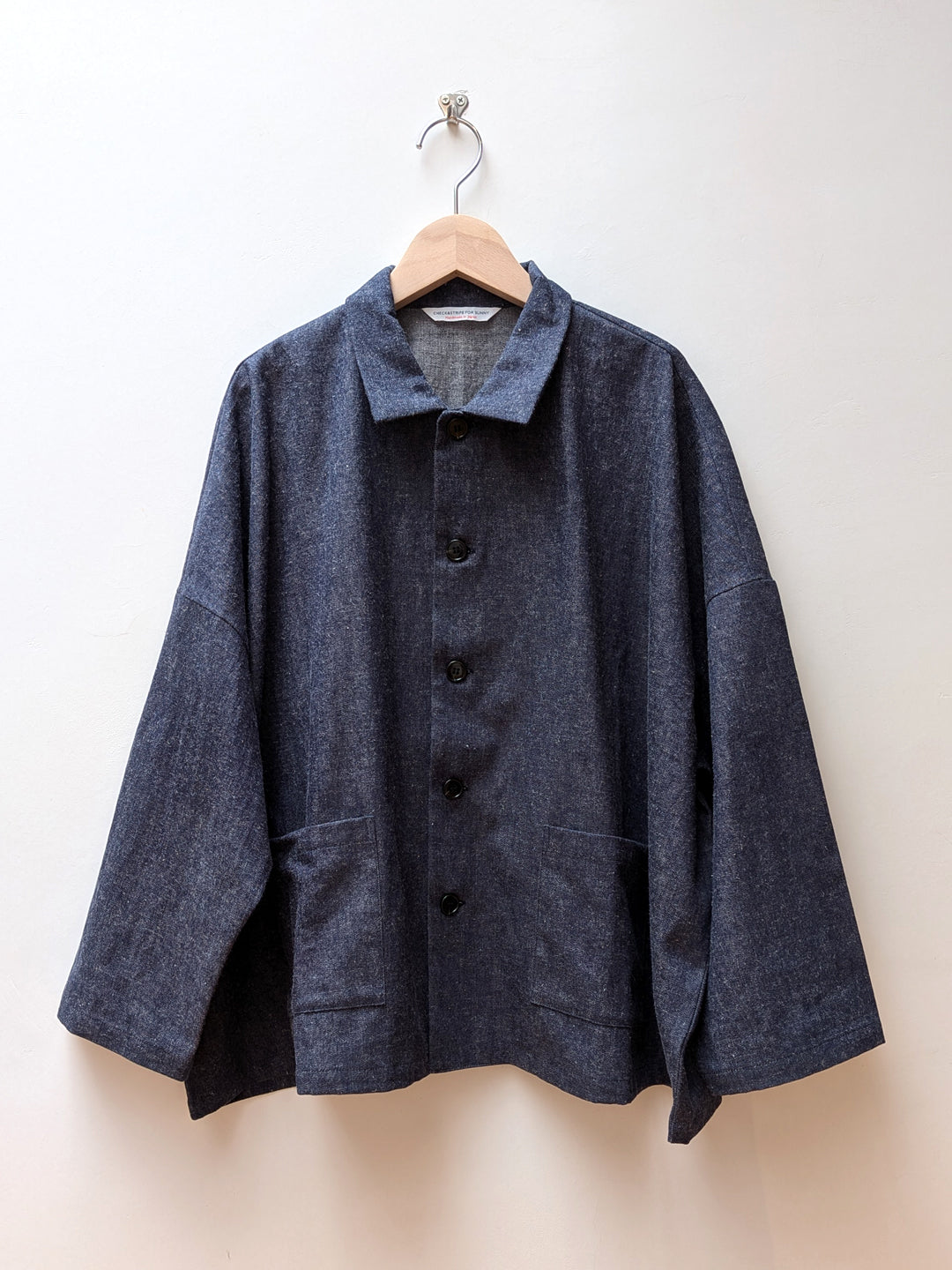 【CHECK&STRIPE(チェック&ストライプ)】シャツジャケットハーフリネンデニム