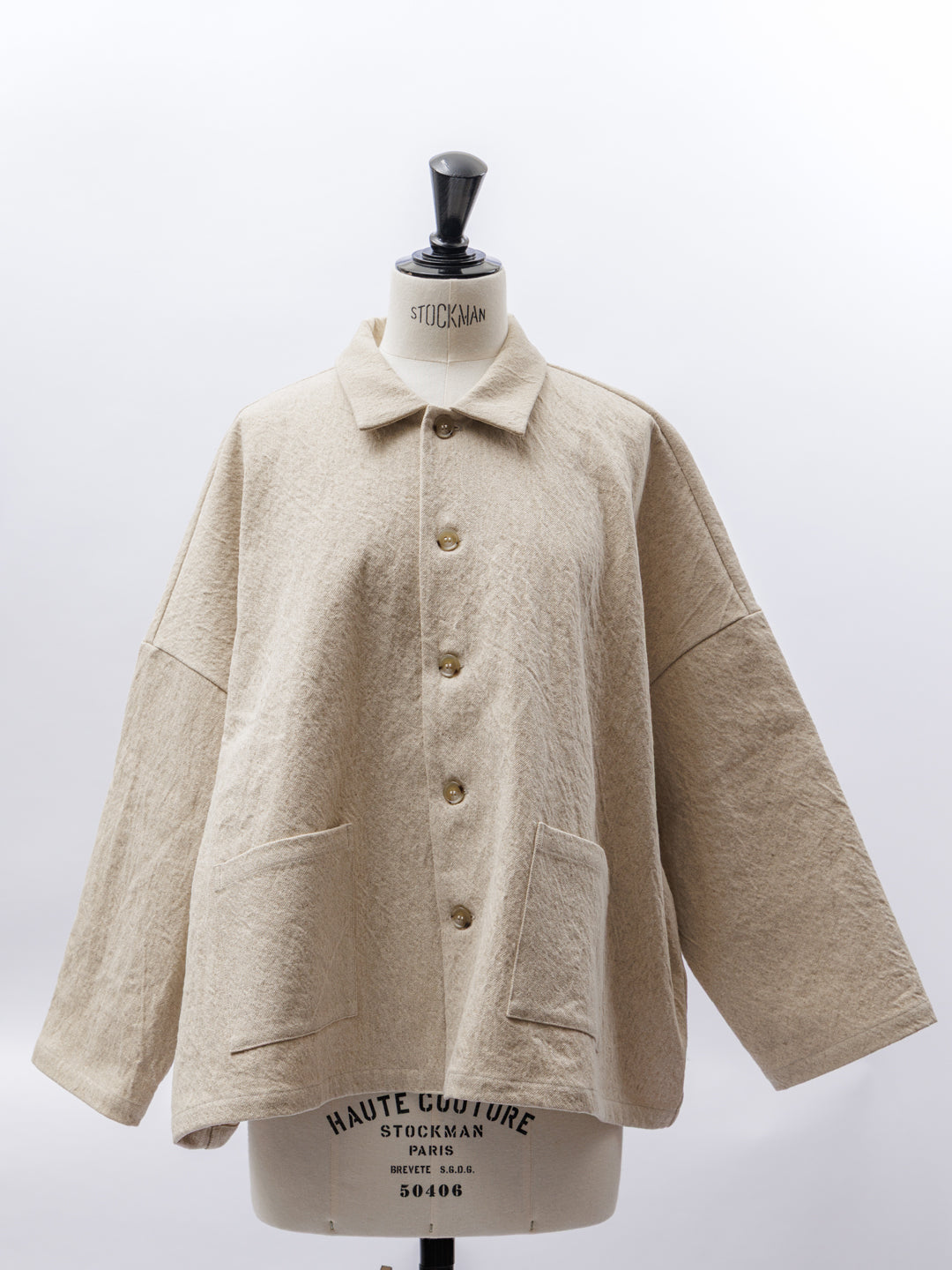 【CHECK&STRIPE(チェック&ストライプ)シャツジャケット ハーフリネンツイル