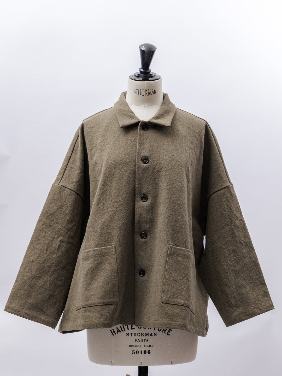 【CHECK&STRIPE(チェック&ストライプ)シャツジャケット ハーフリネンツイル