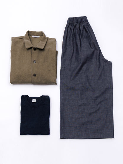 【CHECK&STRIPE(チェック&ストライプ)シャツジャケット ハーフリネンツイル