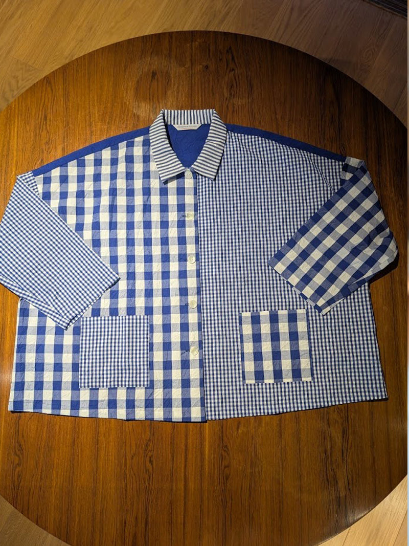 【CHECK&STRIPE(チェック&ストライプ)】シャツジャケット sunny daysコットン