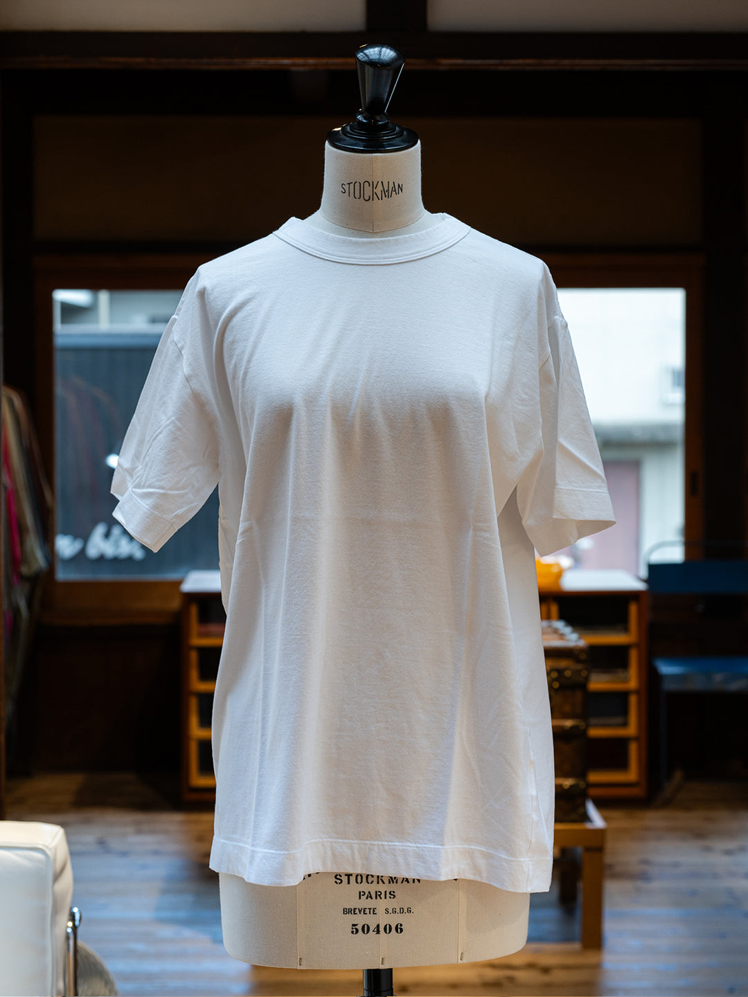 【homspun (ホームスパン) 】天竺　半袖Tシャツ　ゆったりタイプ