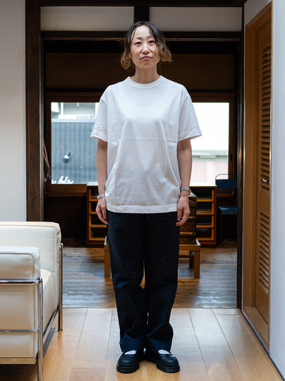 【homspun (ホームスパン) 】天竺　半袖Tシャツ　ゆったりタイプ