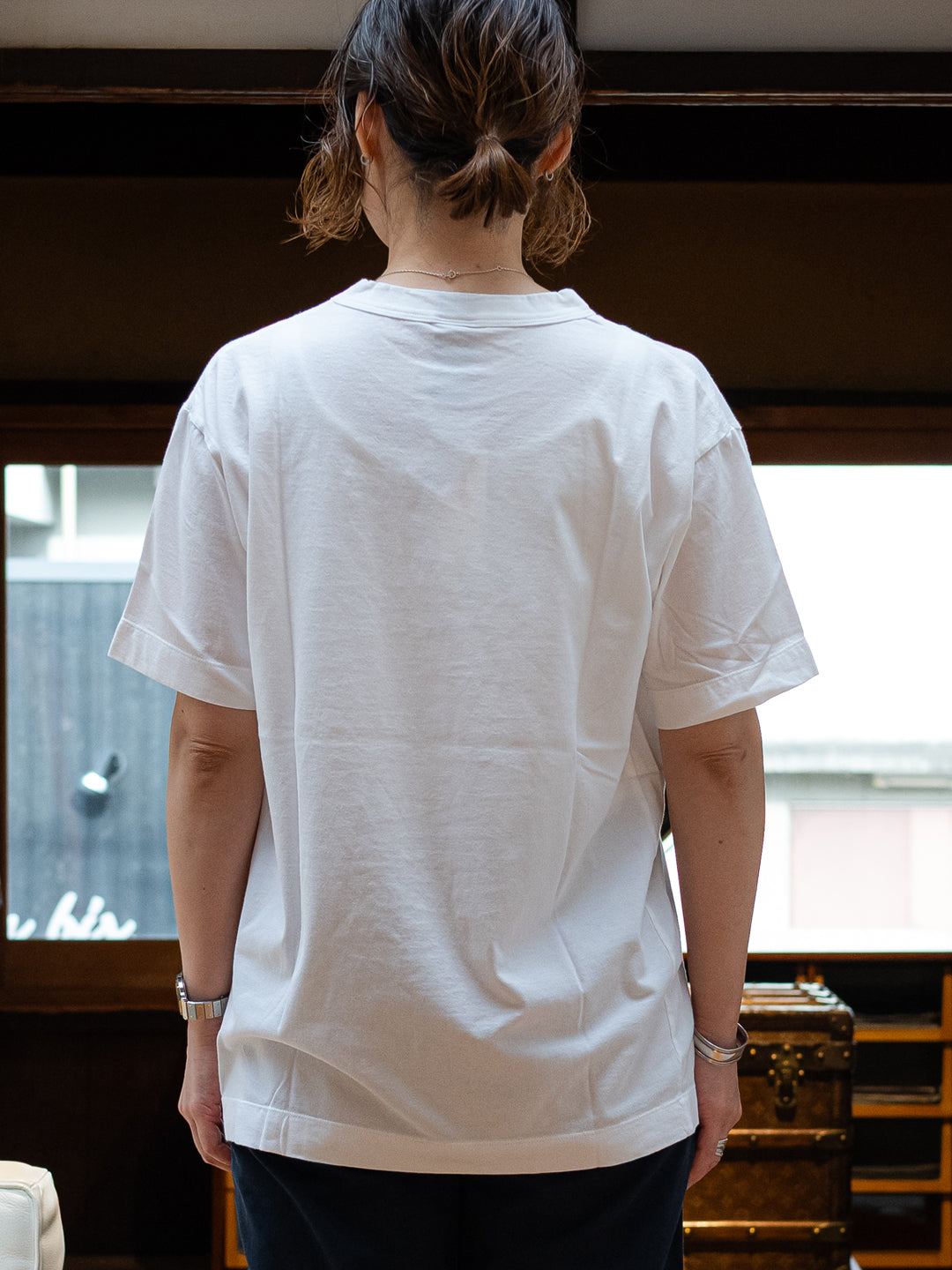 【homspun (ホームスパン) 】天竺　半袖Tシャツ　ゆったりタイプ