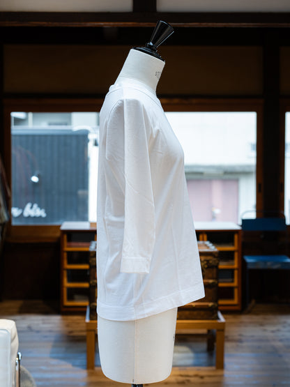 【homspun (ホームスパン) 】30／1天竺七分袖Ｔシャツ