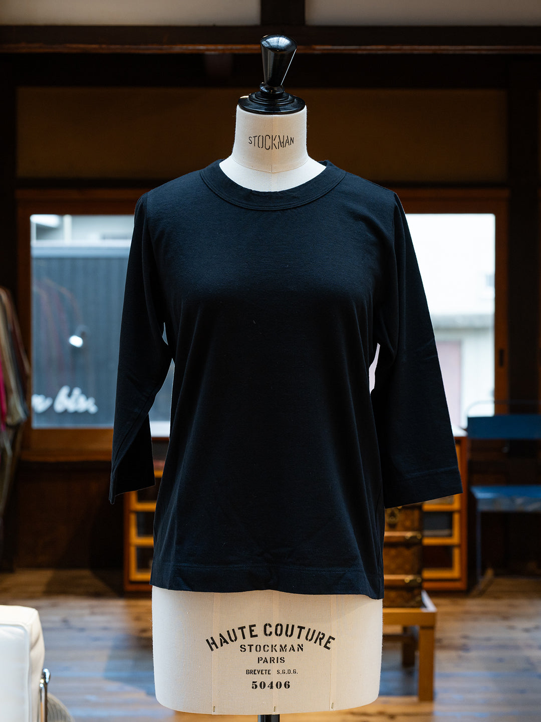 【homspun (ホームスパン) 】30／1天竺七分袖Ｔシャツ