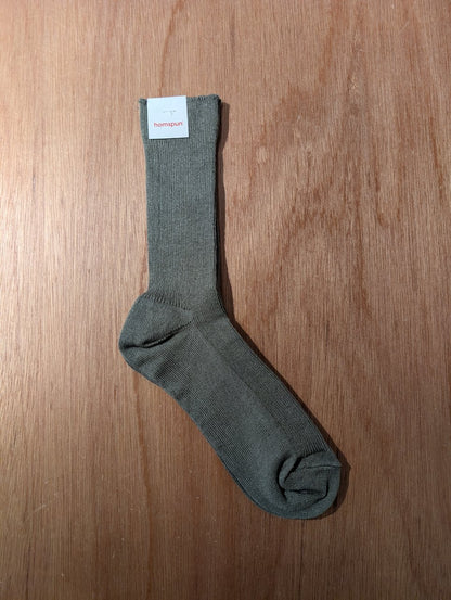 【homspun (ホームスパン) 】リネンソックス