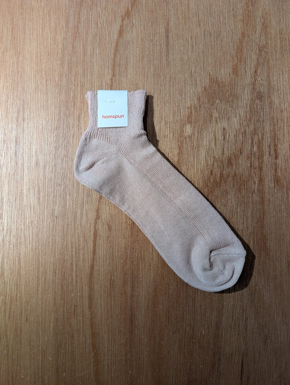 【homspun (ホームスパン) 】リネンショートソックス