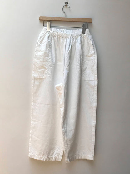 【homspun (ホームスパン) 】バルキーシーチング　厚手ギャザーパンツ
