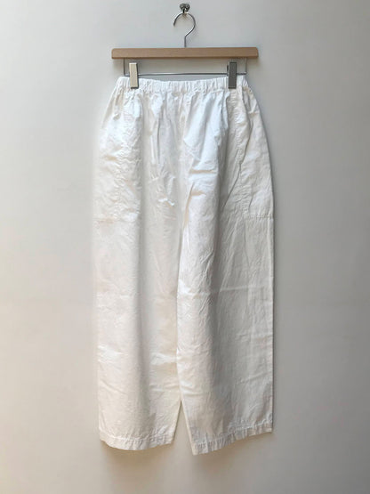 【homspun (ホームスパン) 】バルキーシーチング　厚手ギャザーパンツ