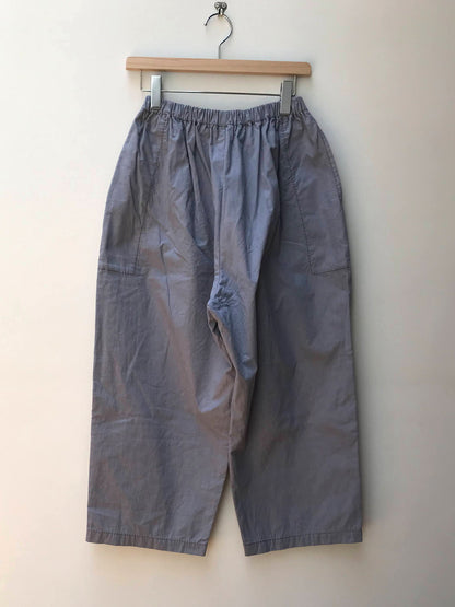 【homspun (ホームスパン) 】バルキーシーチング　厚手ギャザーパンツ