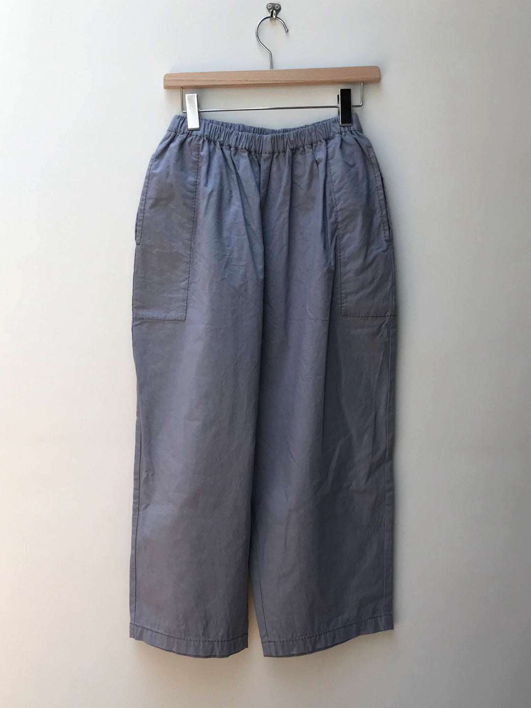【homspun (ホームスパン) 】バルキーシーチング　厚手ギャザーパンツ