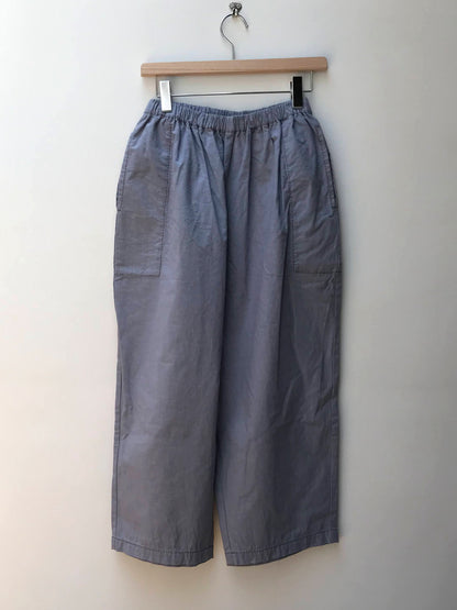 【homspun (ホームスパン) 】バルキーシーチング　厚手ギャザーパンツ