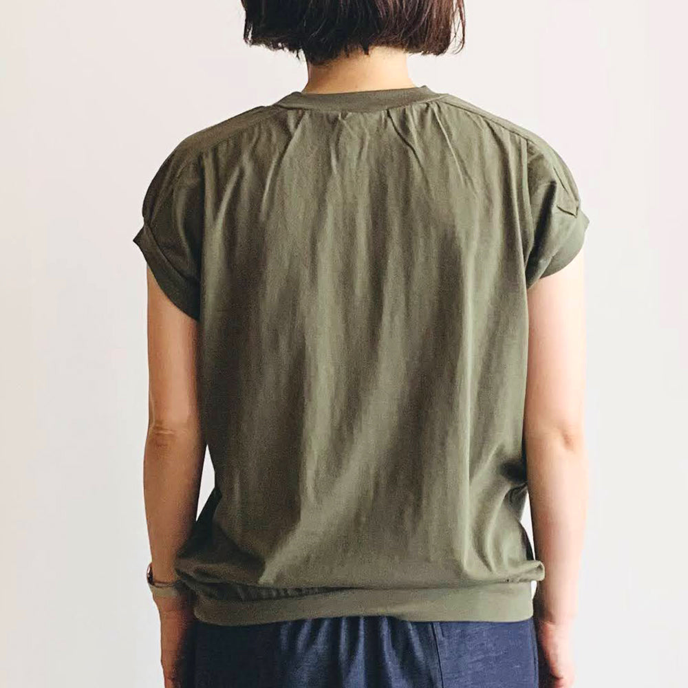 未使用　ホームスパン 30/1天竺 キャップスリーブ Tシャツ 6382 カーキ 楽天市場】homspun(ホームスパン） 30/1天竺 キャップスリーブT