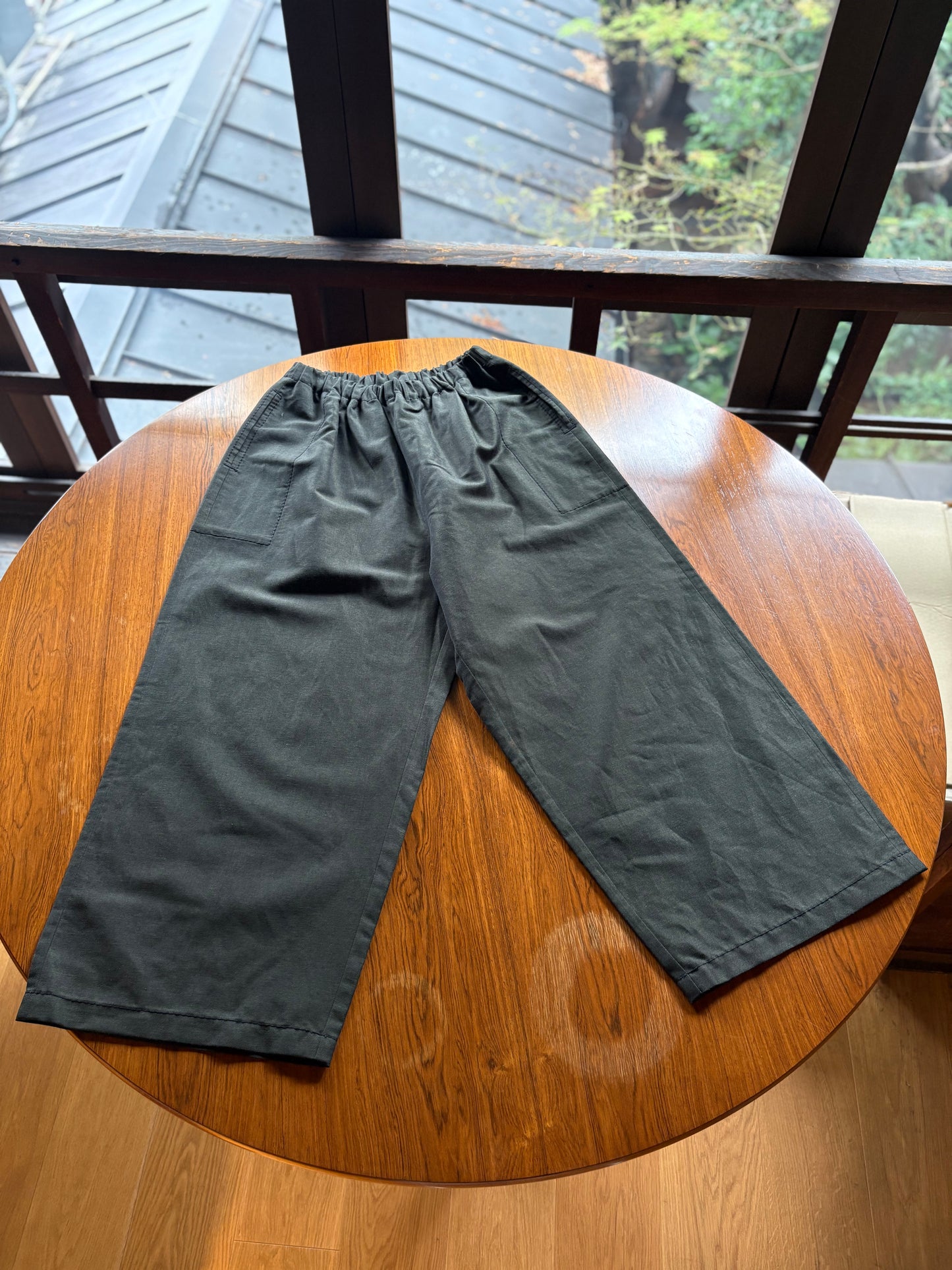 【homspun (ホームスパン) 】W／L ワイドギャザーPT