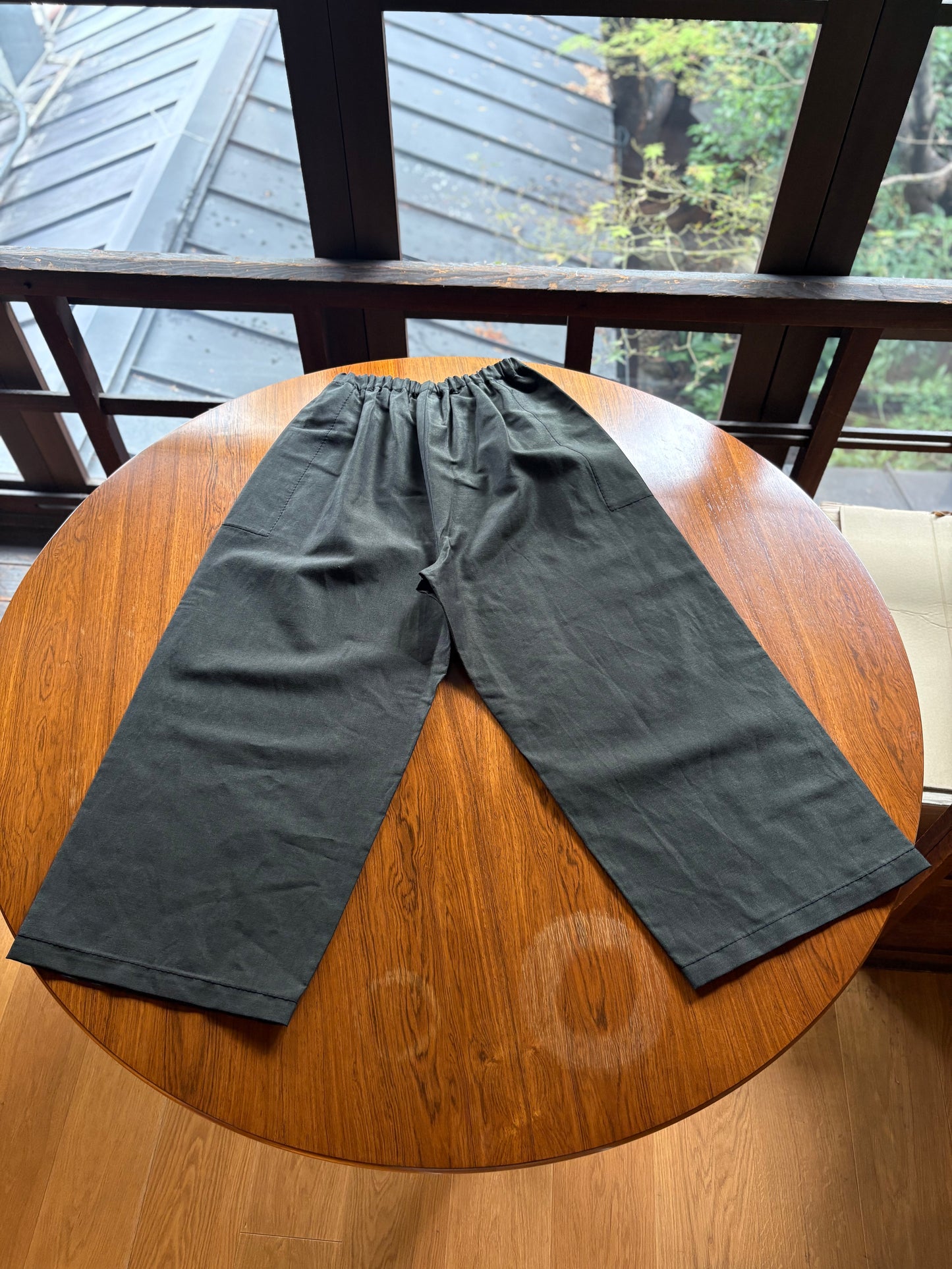 【homspun (ホームスパン) 】W／L ワイドギャザーPT