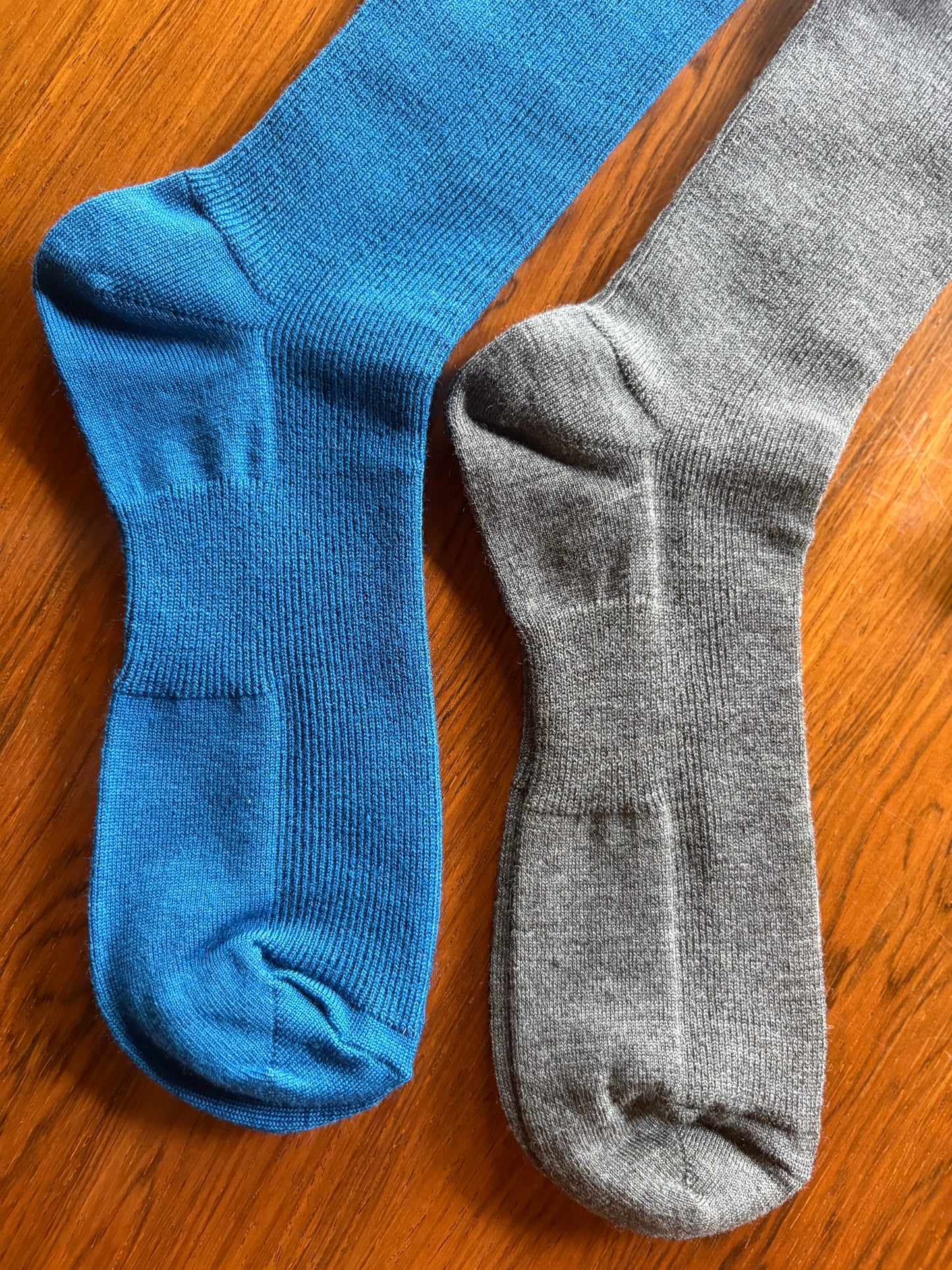 【homspun (ホームスパン) 】防縮ウールリブソックスNEW