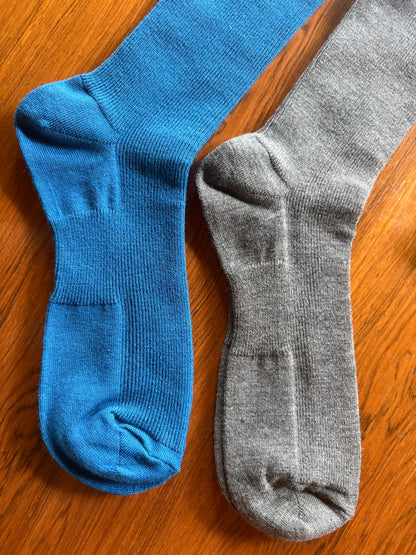 【homspun (ホームスパン) 】防縮ウールリブソックスNEW